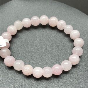Rose Quartz 8 mm Stone Beaded Bracelet